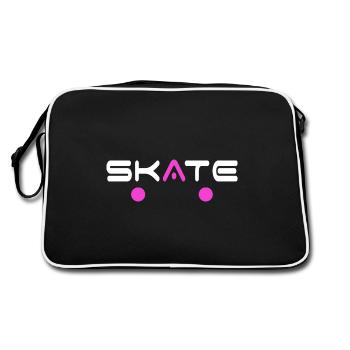 skate skateboarder skate board halfpipe SK8 deck - Sac Retro - noir/blanc - Dos