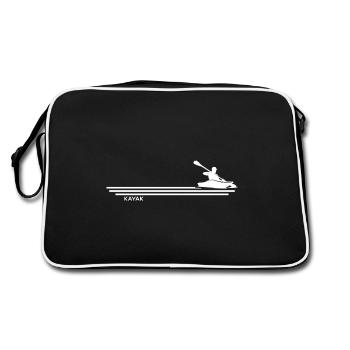 Kayakiste « River Calling Kayak » - Sac Retro - noir/blanc - Dos
