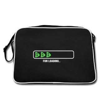 Climbing, Climbing Hall, Climbing Monkey, Bouldering - Retro Bag - black/white - Back