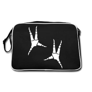 Empreintes de perroquets - Sac Retro - noir/blanc - Dos