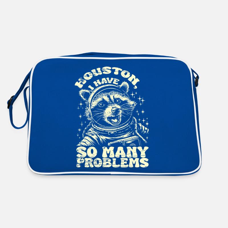 Vintage Waschbär Houston I Have So Many Problems Retro Tasche