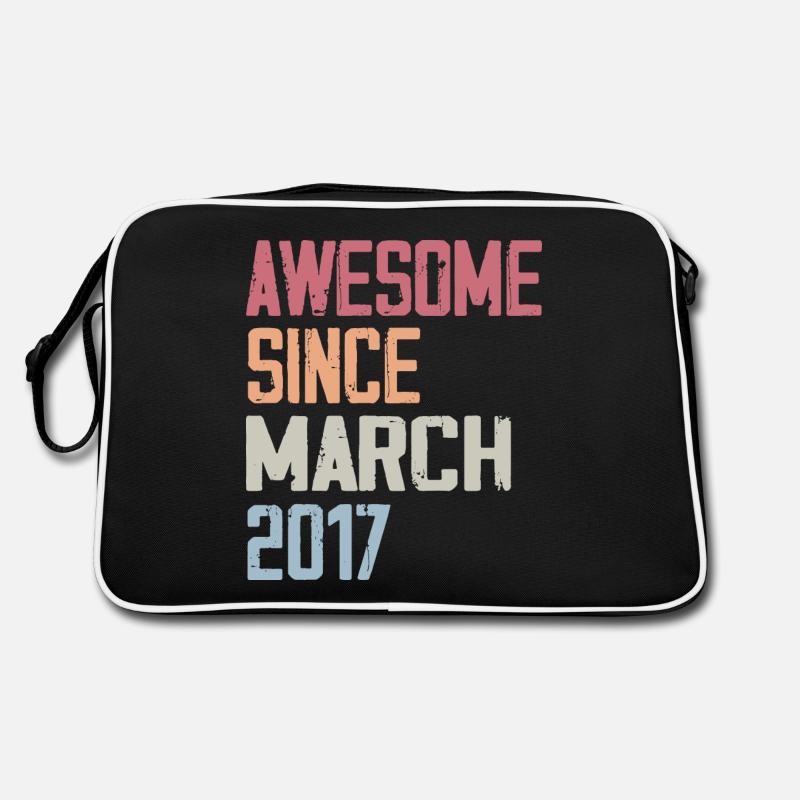 2017 Mars Naissance Anniversaire Mars 2017 Cadeau Sac Retro