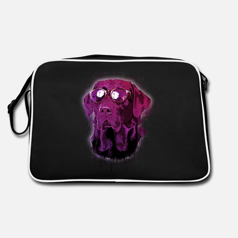 Labrador avec lunettes de soleil Sac Retro