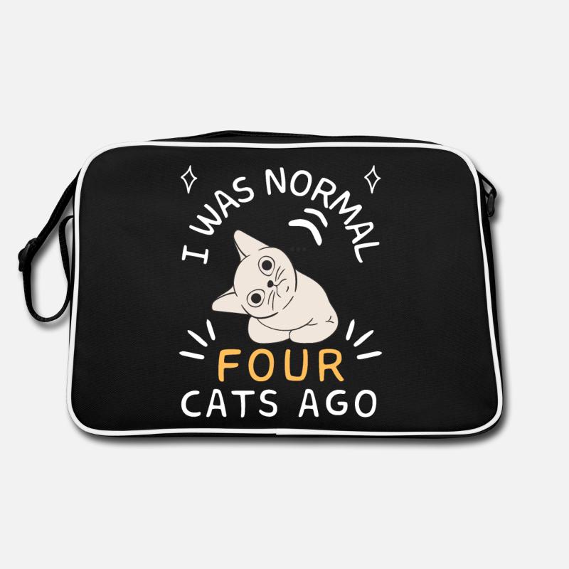 Vor vier Katzen war ich normal Retro Tasche