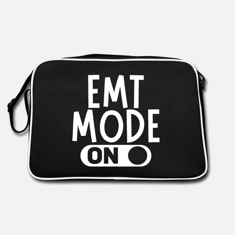 EMT Mode On - Retro Bag - black/white