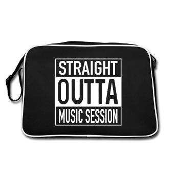 Session de musique OUTTA directe - Sac Retro - noir/blanc - Dos