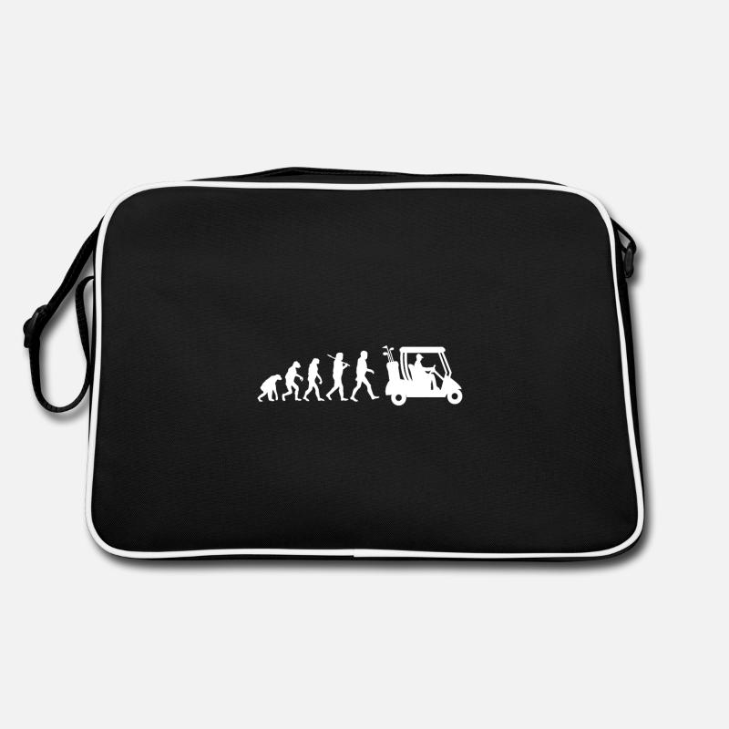 Evolution Golf - Retro Tasche - Schwarz/Weiß