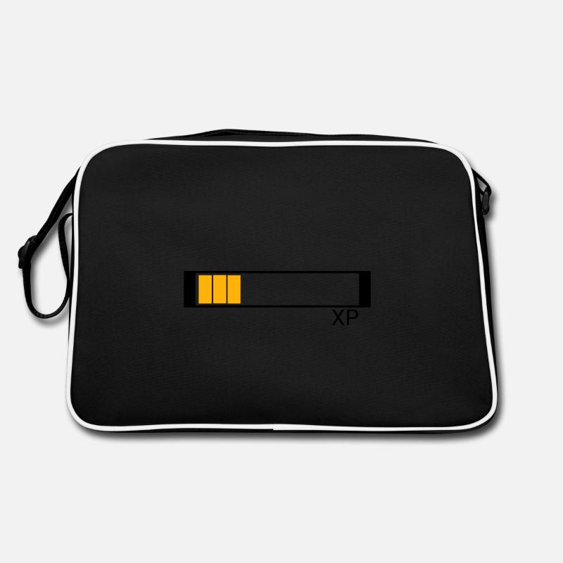 XP experience points design for nerd and geek Retro Bag