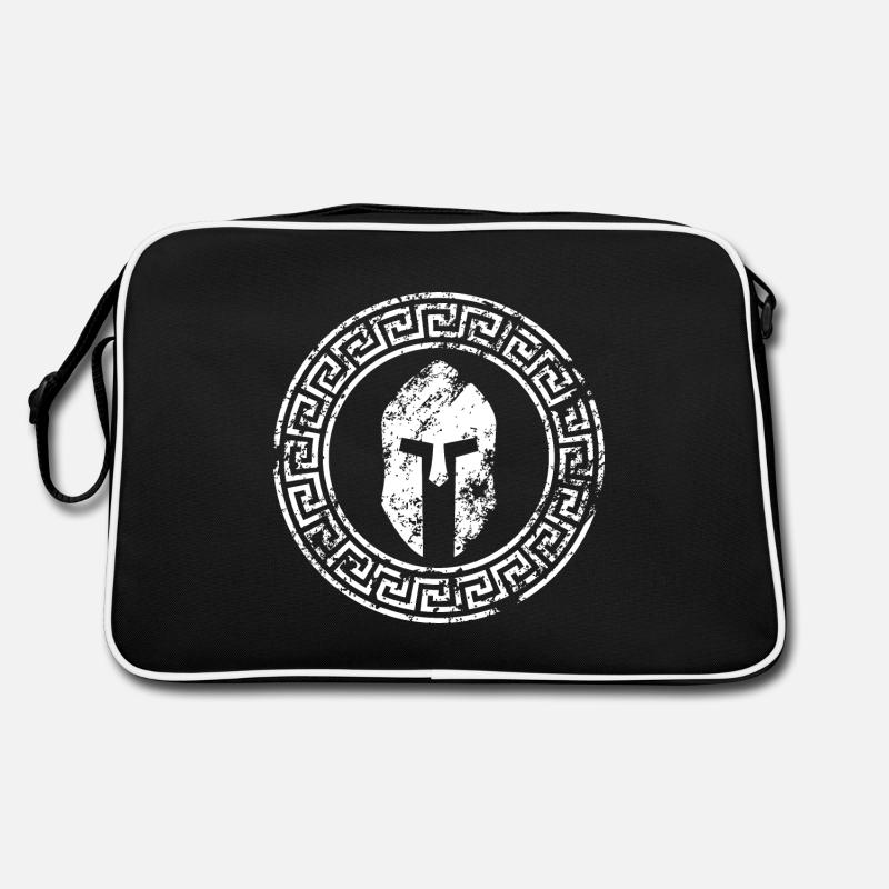 SPARTAN - Retro Bag - black/white