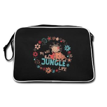 Ma vie sauvage dans la jungle - Sac Retro - noir/blanc - Dos