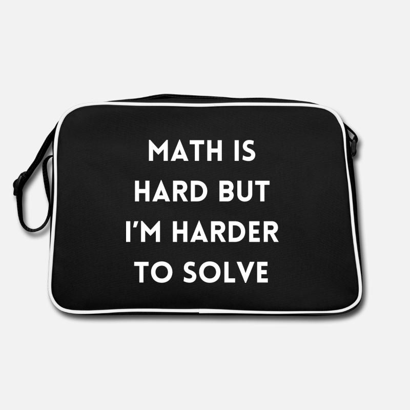 Funny Math Teacher Quote | Math Teacher Gifts Retro Bag