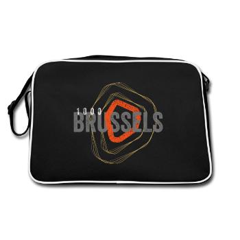 Brussels - Retro Bag - black/white - Back