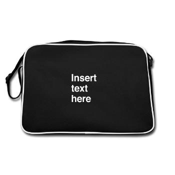 Insérez le texte ici - Sac Retro - noir/blanc - Dos