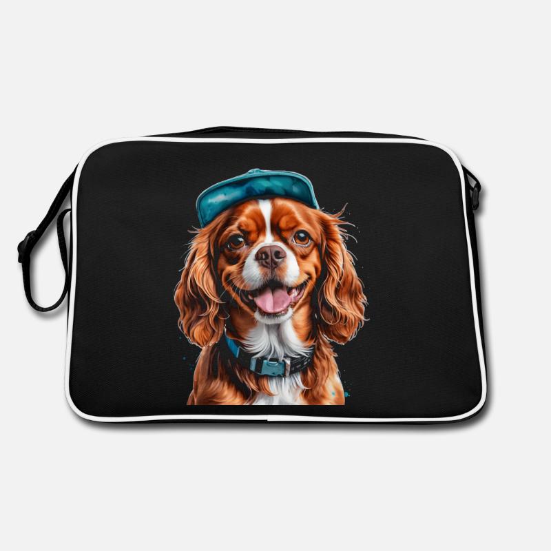 Cavalier King Charles Spaniel Snapback Cap Chien Sac Retro