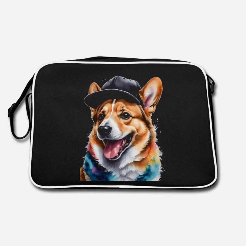 Corgi Snapback Cap Chien Drôle Animal Design Imprimer Sac Retro