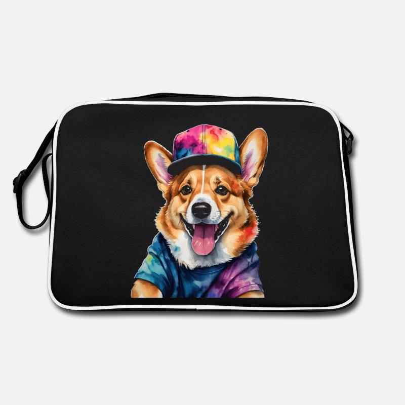 Corgi Snapback Cap Chien Drôle Animal Design Imprimer Sac Retro