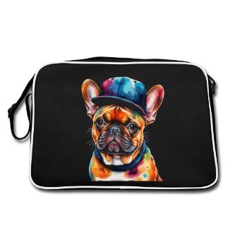 Bouledogue Français Snapback Cap Frenchie Dog - Sac Retro - noir/blanc - Dos