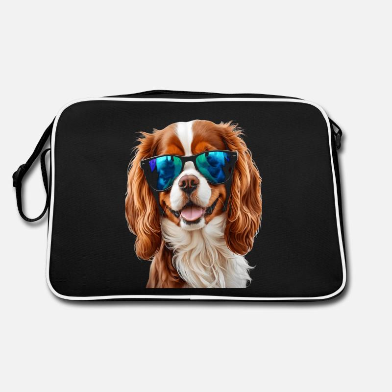 Cavalier King Charles Spaniel Lunettes de soleil Chien Sac Retro