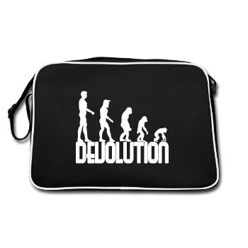 Conception simple de Devolution Evolution - Sac Retro - noir/blanc - Dos