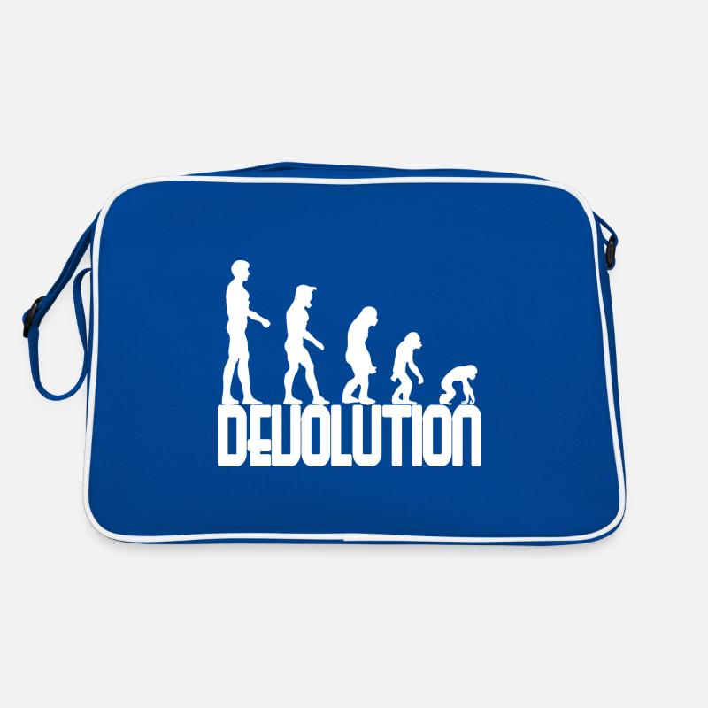 Devolution Evolution simple design Retro Bag