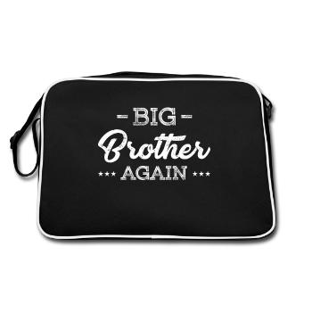 Grand frère à nouveau pour son fils aîné - Sac Retro - noir/blanc - Dos