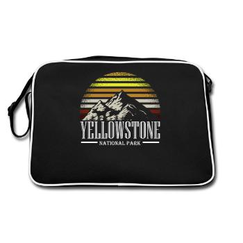 Yellowstone National Park - Retro Bag - black/white - Back