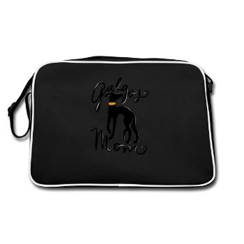 galgos Mom - Retro Bag - black/white - Back