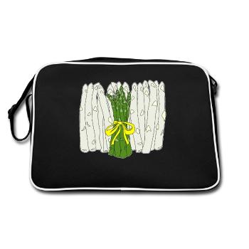 Asperges - Sac Retro - noir/blanc - Dos