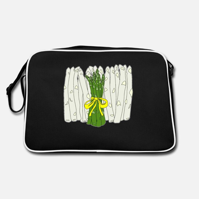 asparagus - Retro Bag - black/white