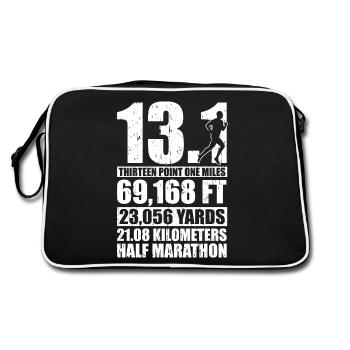 Semi-marathon 21 km - Sac Retro - noir/blanc - Dos