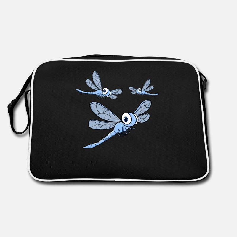 LIbelle Odonata Wasserjungfern Retro Tasche