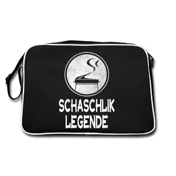 LÉGENDE SHASHLIK - Sac Retro - noir/blanc - Dos