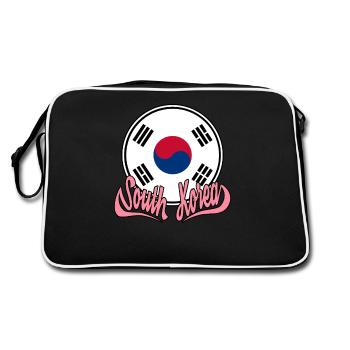 Corée du Sud Corée du Sud - Sac Retro - noir/blanc - Dos