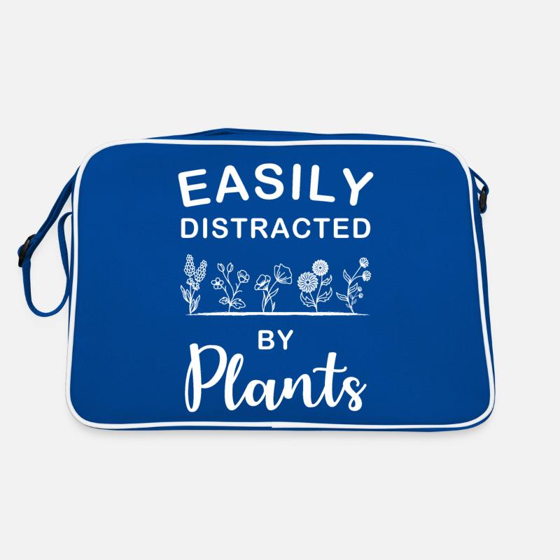Easily Distracted By Plants Garten Geschenk Retro Tasche