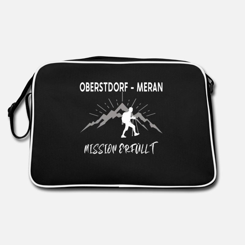 Fernwanderweg E5 Oberstdorf Meran Design Retro Tasche