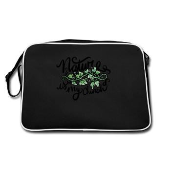 Nature is my Church - Retro Bag - black/white - Back