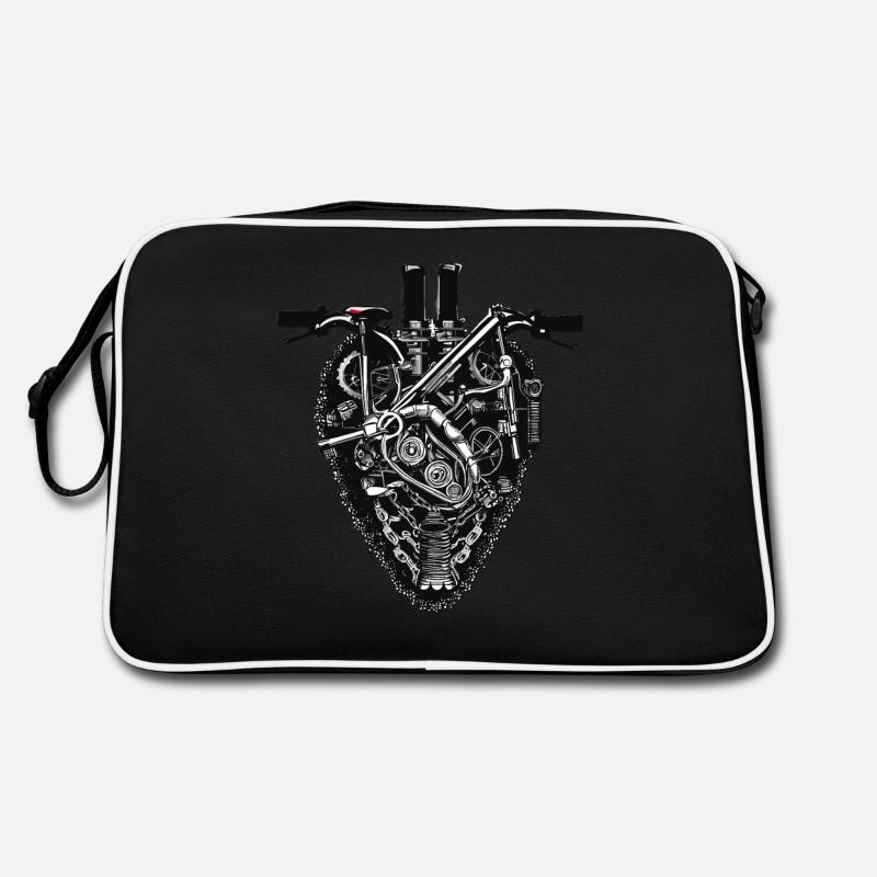 Coeur de bicyclette Mécanicien de bicyclette Sac Retro