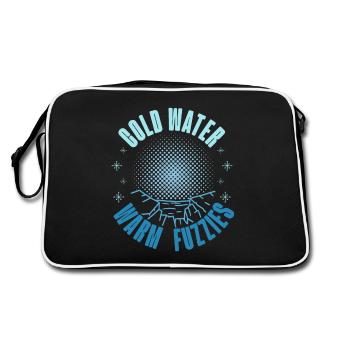 Natation sur glace eau froide chaud flous glace cadeau - Sac Retro - noir/blanc - Dos