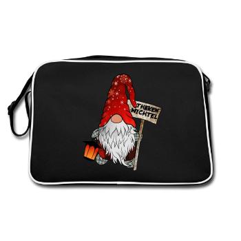 Counter gnomes – for bar and pub fans - Retro Bag - black/white - Back
