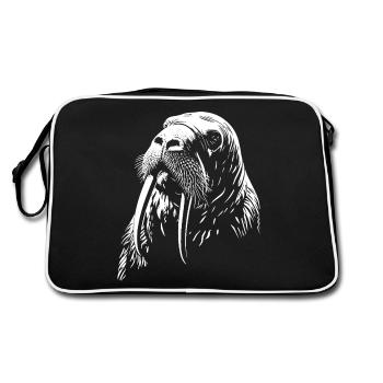 Walrus - Retro Bag - black/white - Back