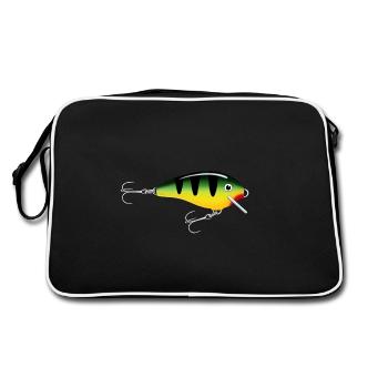 Leurre de Pêche - Sac Retro - noir/blanc - Dos
