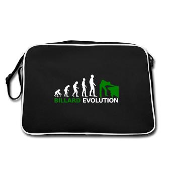 Evolution Billard Snooker Billardkugel Geschenk - Retro Tasche - Schwarz/Weiß - Hinten
