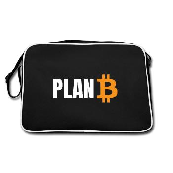 Plan B Bitcoin - Retro Bag - black/white - Back