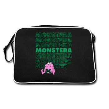 Monstre Monstera - Sac Retro - noir/blanc - Dos