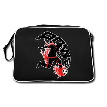 Football Power - Retro Bag - black/white - Back