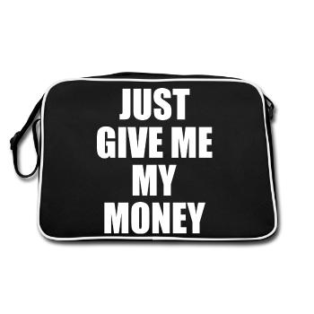 Just give me my money - Sac Retro - noir/blanc - Dos