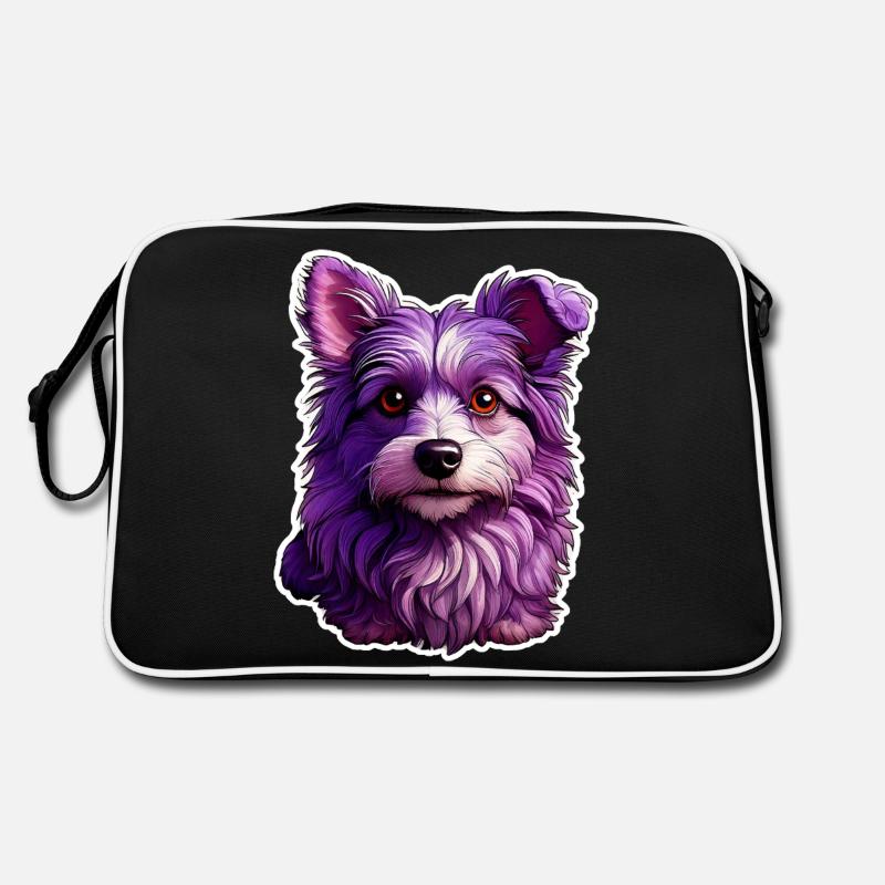 Chien mignon au design moderne Sac Retro