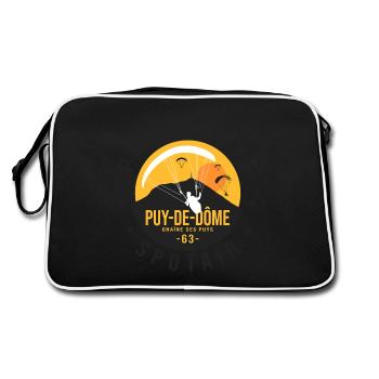 Parapente puy de dôme spot parapentistes auvergne - Sac Retro - noir/blanc - Dos