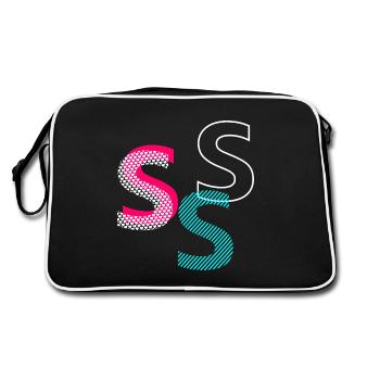 S Initiale - Sac Retro - noir/blanc - Dos