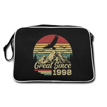 Vintage 1998 Cadeau D’anniversaire 1998 Retro 1998 - Sac Retro - noir/blanc - Dos